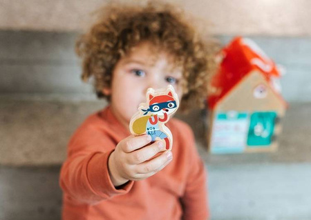 Lilliputiens Drewniany Domek Manipulacyjny Z Zamkami Lisek Włamywacz 3 Lata+