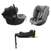 Kinderkraft Zestaw 3w1 Endura Safe Modular System Fotelik Samochodowy 0-36 kg Szary