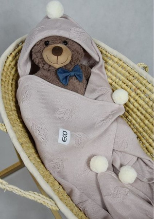 Kocyk Bambusowy PLE-71  Pudrowy Róż