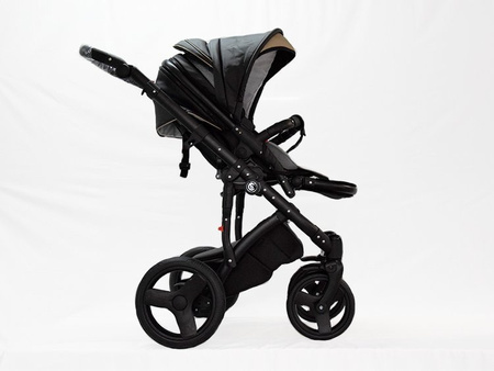 [OUTLET] Coto Baby Quara Wózek Głęboko- Spacerowy  [OUTLET] 50 Black Gold Eco