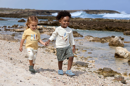 Lassig Koszulka z filtrem UV60 z krótkim rękawem Splash & Fun Deski surfingowe vanilla, rozm. 86