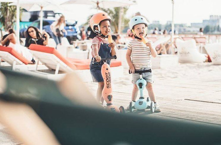 Scootandride Highwaykick 1 Jeździk i Hulajnoga 2w1 1-5 Lat + Scootandride Kask S-M Lemon