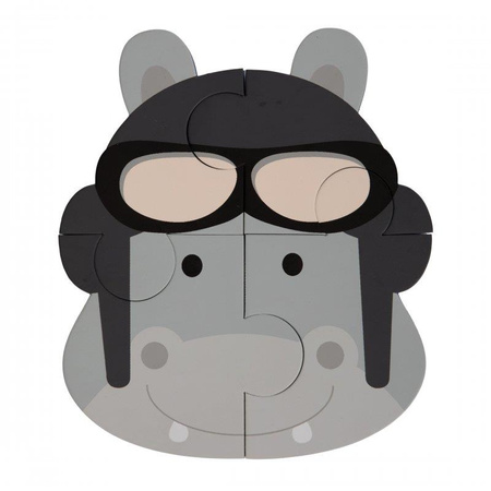 Bo Jungle Puzzle Animal tygrys hipo żabka 3 szt