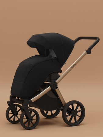 [OUTLET] Riko Cava Wózek Głęboko-Spacerowy 02 Coal