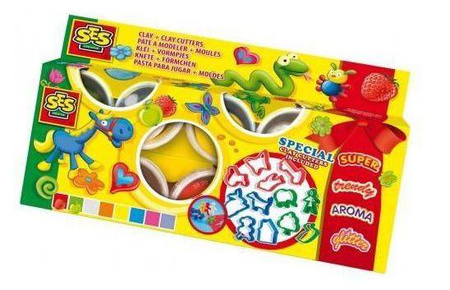 Ses Creative Ciastolina 8x90g i Foremki 12szt
