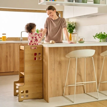 Lionelo Cass Krzesełko do Karmienia Pomocnik Kuchenny Natural 