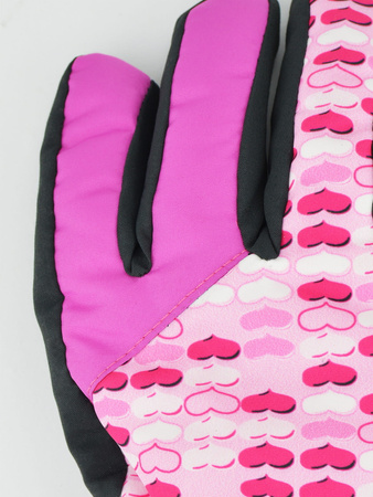 Noviti Rękawiczki Narciarskie 5P Dziewczęce Serca Rozmiar 16