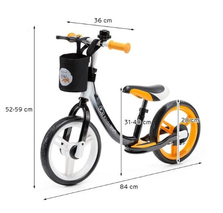 KinderKraft  Space Rowerek Biegowy Orange