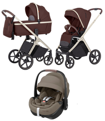 Carrello Vector CRL-6550 2025 Wózek Głęboko-Spacerowy + Maxi-Cosi Pebble 360 Pro2 Fotelik Samochodowy