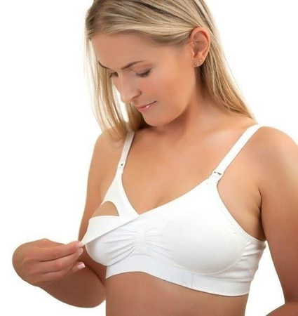 Babyono Biustonosz Dla Matek Karmiących I Kobiet W Ciąży 506 F 80-85 \ Biały