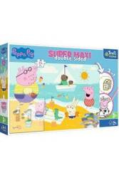 Trefl Puzzle Super Maxi Radosny Dzień Peppy 24 Elementy