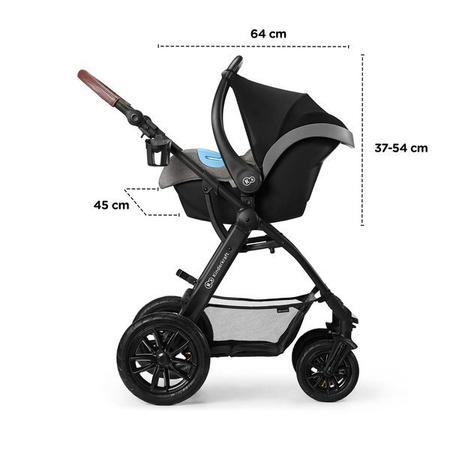 Kinderkraft XMOOV Wózek wielofunkcyjny 3w1 Black