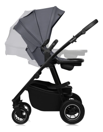 Lionelo Amber Plus Wózek Głęboko-Spacerowy 3w1 Grey Graphite