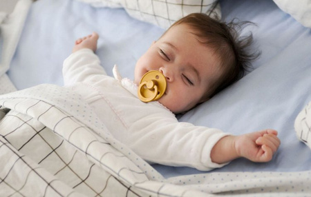 Bibs Smoczek Uspokajający Kauczukowy r. L  Mustard