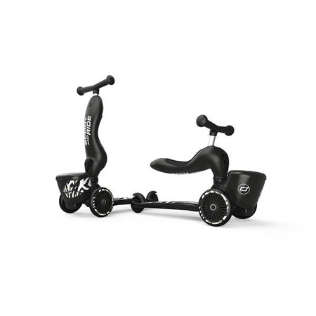 [OUTLET] Scootandride Highwaykick 1 Lifestyle 2w1 Jeżdzik i Hulajnoga Trójkołowa z Zamykanym Schowkiem 1-5 lat Zebra