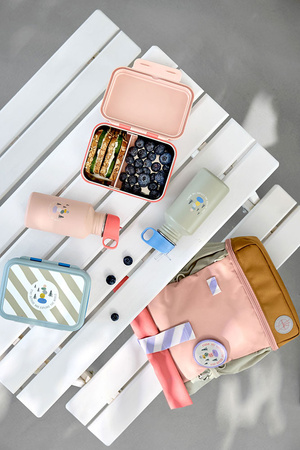 Lassig Bidon ze stali nierdzewnej z ustnikiem i uchwytem 500 ml Sunny Explorer rose/pink