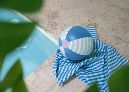 QUUT Dwustronny ręcznik plażowy PlayTowels L (180 x 100cm) Road