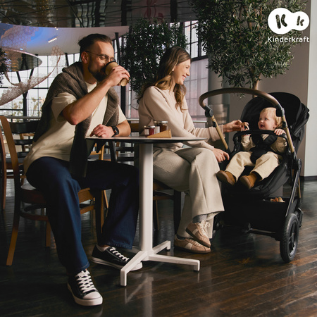 Kinderkraft Wózek Wielofunkcyjny 3w1 MOOV 2 XL szary