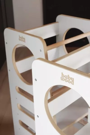 Baby Wood Kitchen Helper M Szary  