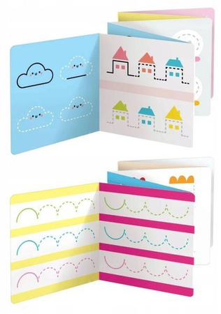 CzuCzu Dluuugie rysowanki. Rysuje szlaczki latwe 4+