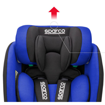 Sparco SK6000i Isofix Fotelik Samochodowy 9-25kg Czarno-Czerwony