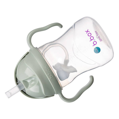 B.box Bidon ze Słomką 240 ml Szałwiowy