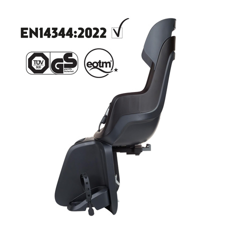 Bobike Go MIK HD Fotelik Rowerowy na Bagażnik Urban Black 