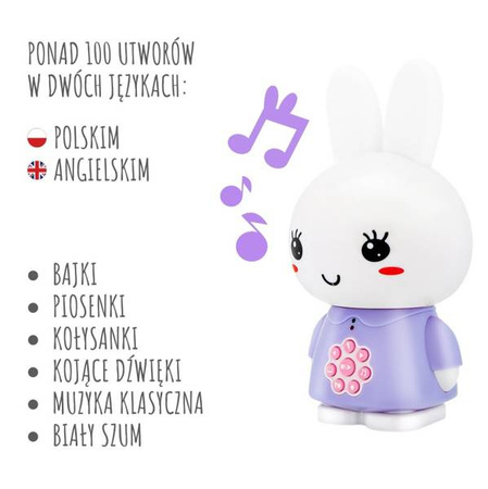 Alilo Honey Bunny Króliczek G6 Fioletowy