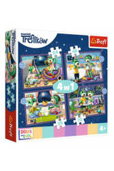 Trefl Puzzle 4w1 Trefliki Przed Snem Dobranoc Trefliki Na Noc