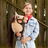 Hoppihorse Koń na Kiju Hobby Horse A3 Beżowy 66cm