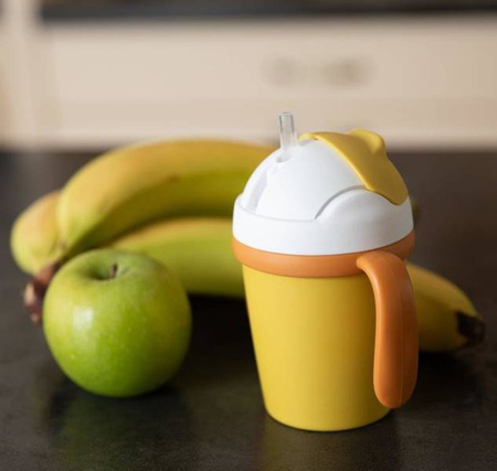 Bo Jungle Kubek do Picia ze Słomką BioPlastik CPLA Ochre 