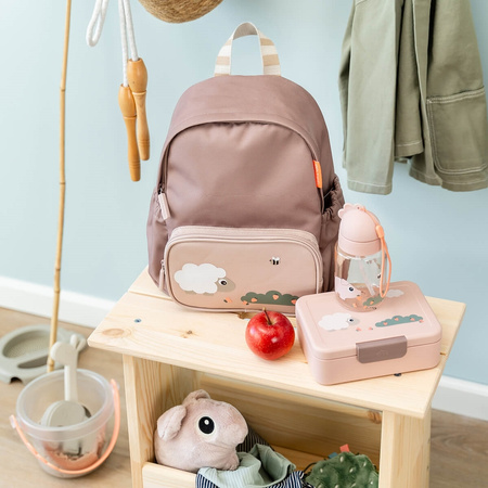 Done by Deer Lunchbox Dla Dziecka z Podziałką Tiny Farm Powder