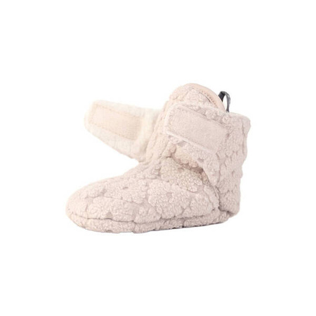 Lodger Fleece Polarowe Buciki Kapcie 3-6 msc Jasnobeżowe Birch