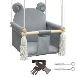 Natilu Swing Huśtawka Bear Grey Velvet