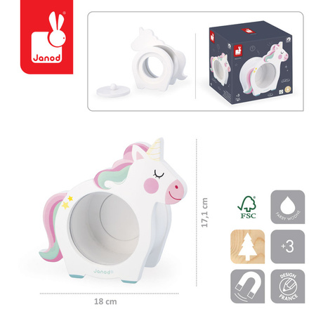 Janod Skarbonka Jednorożce 3+