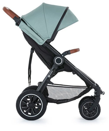Petite&Mars Stelaż Street+ Air Oak + Budka i Nakładki Do Wózka Iron Green 