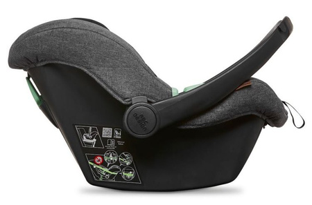 ABC Design Salsa 4 Air Wózek Głęboko-spacerowy + Tulip Fotelik Samochodowy 0-13 kg Diamond Edition - Asphalt