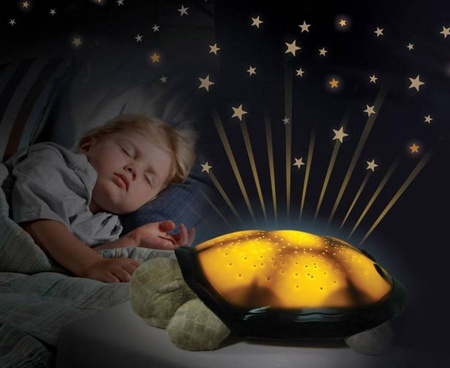 Cloud B Twilight Turtle Lampka Z Projekcją Świetlną Żółw Classic Mocha
