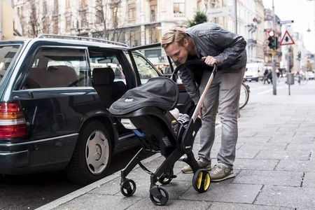 Doona+ Mobilny Fotelik Samochodowy 0-13 kg  Midnight