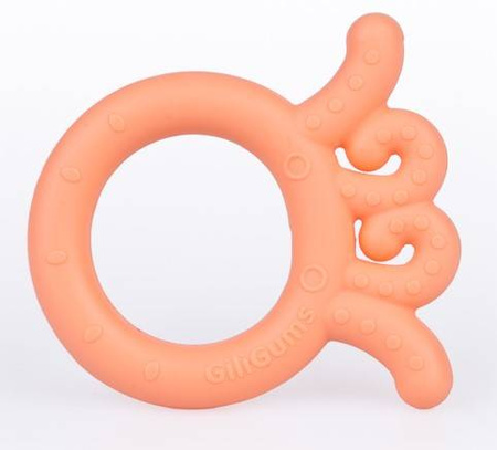 GiliGums Gryzak Ośmiornica Baby Brzoskwiniowy