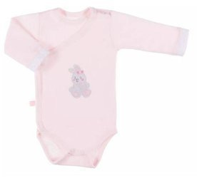 Body Newborn Zakładane z Długim Rękawem Różowy  48