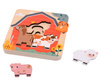 Joueco Drewniane puzzle warstwowe FARMA
