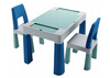 Tega Teggi Multifun 2+1 Komplet Stolik + Krzesełka Turkusowy / Granatowy / Szary