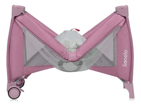 Lionelo Stefi Plus łóżeczko turystyczne Pink Magnolia