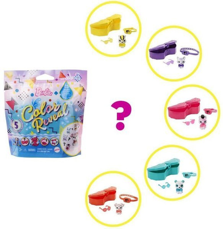Barbie Color Reveal Kolorowa Niespodzianka GTT11