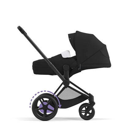 Cybex e-Priam 3.0 Rama w Zestawie ze Stelażem Siedziska Matt Black