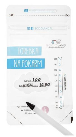 Bocioland Woreczki Do Przechowywania Pokarmu 30szt. BL017