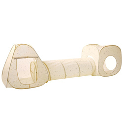 3 Sprouts Zestaw Namiotów Dla Dzieci z Tunelem 3w1 Terrazzo Beige