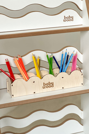 Baby Wood Organizer na Kredki