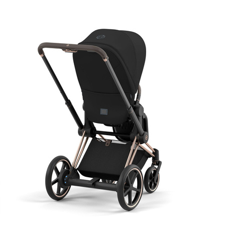 Cybex e-Priam 4.0 Wózek Głęboko-Spacerowy Sepia Black + Cybex Platinum Śpiworek